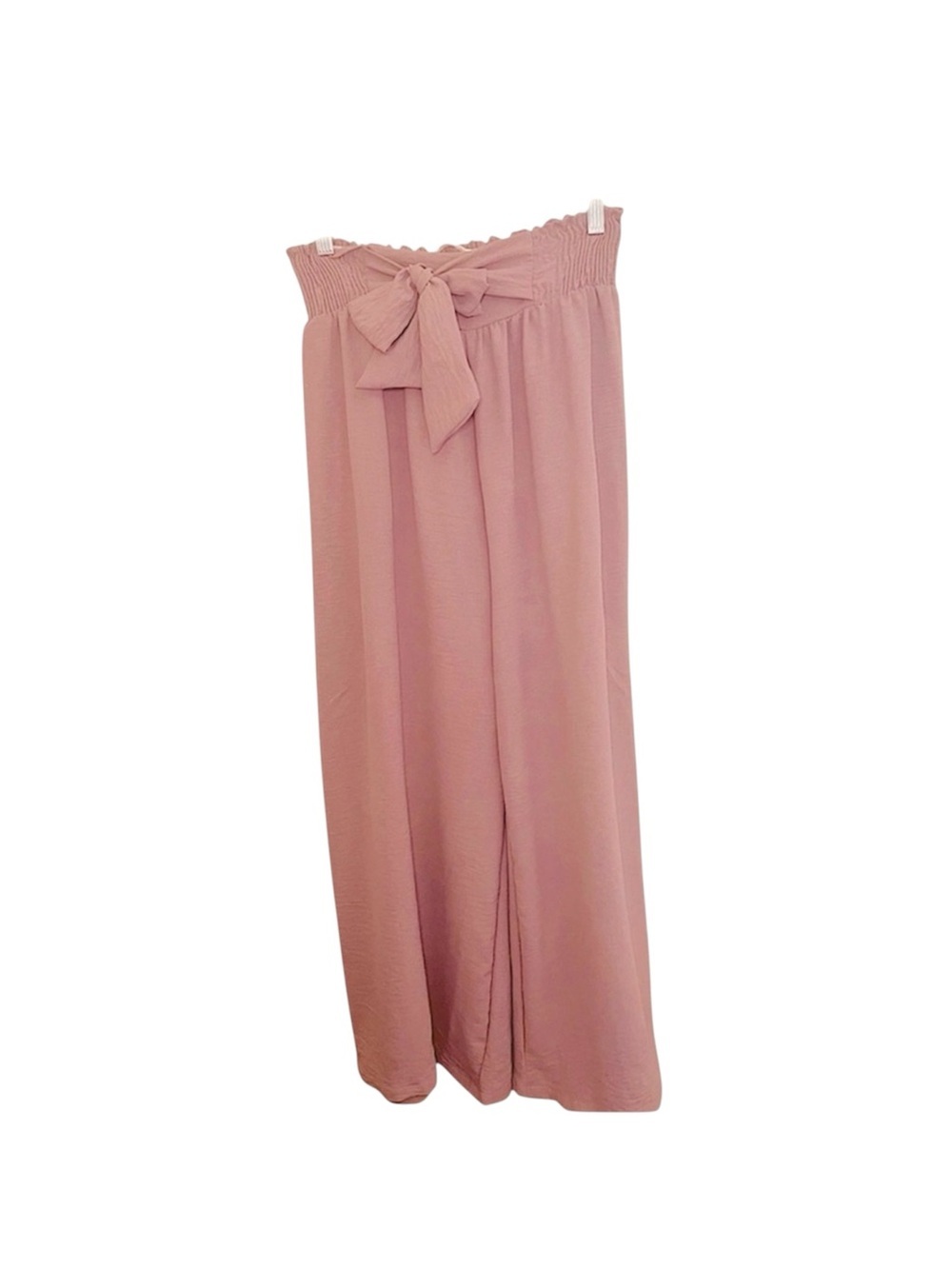 GeeGee Maxi Pants Wide Leg Smocked Back
With Bow Size L EUC